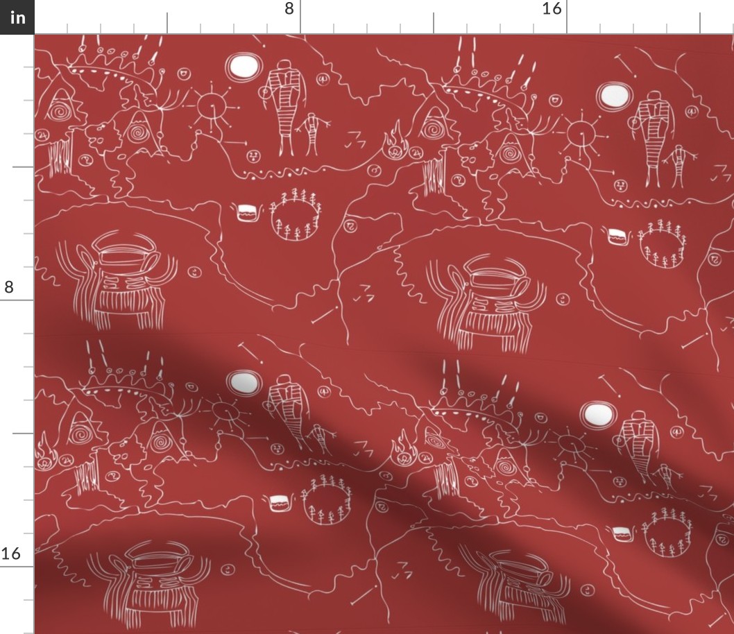 Owl Cave Petroglyph Map