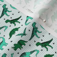 dinos // tiny micro print dinosaurs fabric prehistoric t-rex fabric jurassic fabric andrea lauren design