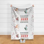 Christmas Truck & Friends Tea Towels 4 in One Yard