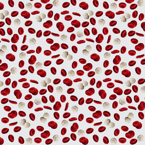 Blood cells on grey