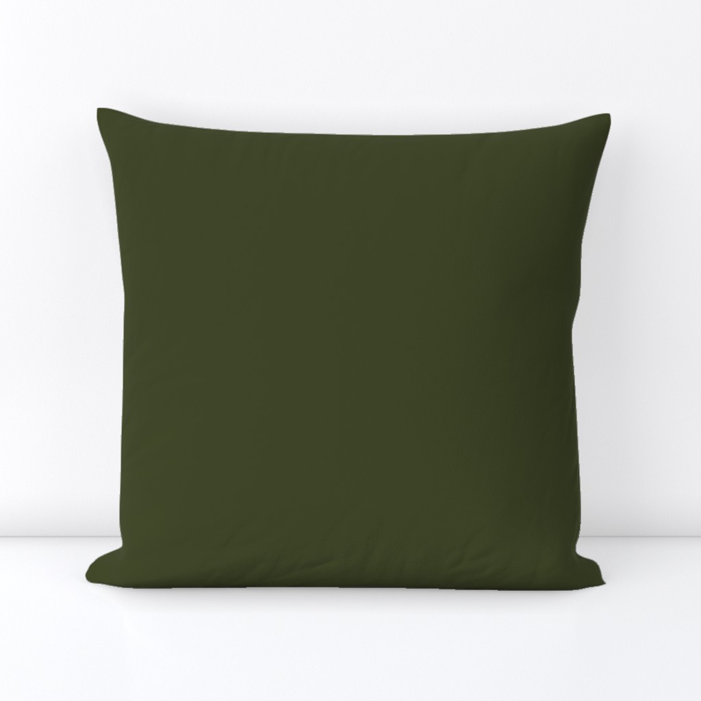 solid dark Christmascolors olive green (3E4524)