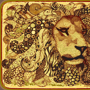 Lion zen Kalahari 