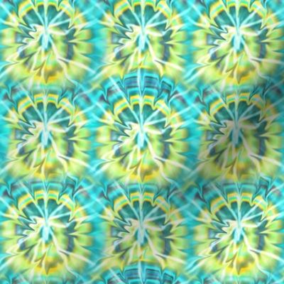 Tie-Dye Aqua and Yellow