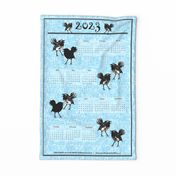 Willie Wagtails, tea towel calendar (traditional) by Su_G_©SuSchaefer