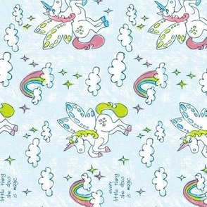 Magic Unicorns Pillowcase - Cut and Sew