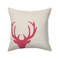16 inch seaview simple deer heads pillow panels