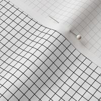 1/4" grid - thick black and white  
