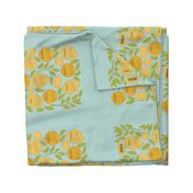 2024 Citrus Tea Towel Calendar - Robin's Egg