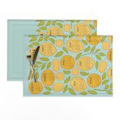 2024 Citrus Tea Towel Calendar - Robin's Egg