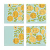 2024 Citrus Tea Towel Calendar - Robin's Egg