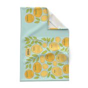 2024 Citrus Tea Towel Calendar - Robin's Egg