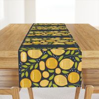 2024 Citrus Tea Towel - Charcoal