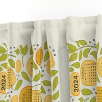 2024 Citrus Tea Towel - Beige