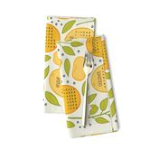 2024 Citrus Tea Towel - Beige