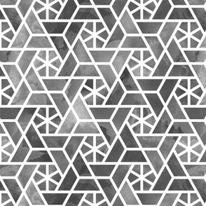  Spoonflower Fabric - Geometric Check Watercolor Clean