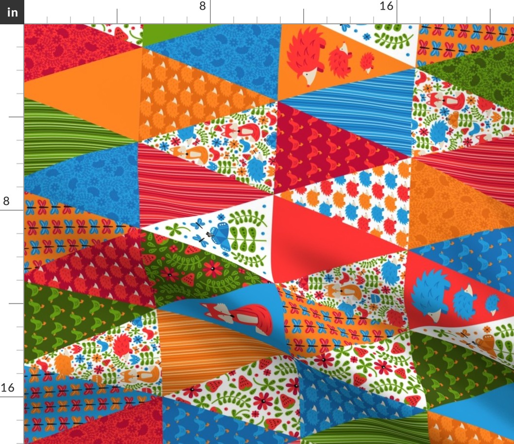 Fox Forest Cheater Quilt