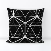 Icosahedron White on Black