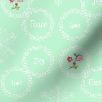 Peace Love Joy - Mint