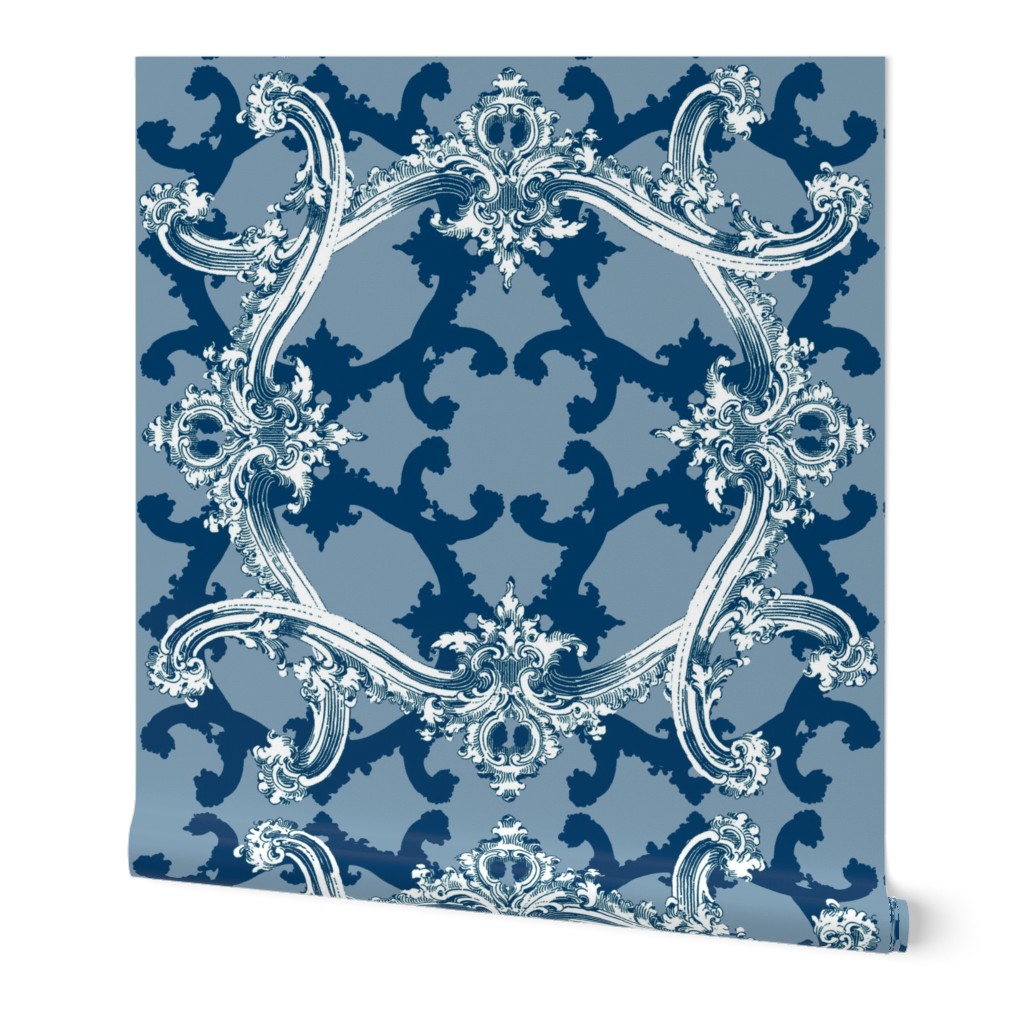 Rococo Swag ~ Agamemnon Blue and White ~ IV 