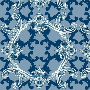 Rococo Swag ~ Agamemnon Blue and White ~ IV 