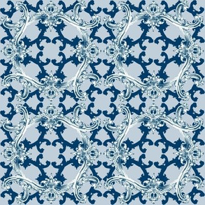 Rococo Swag ~ Agamemnon Blue and White ~ II 