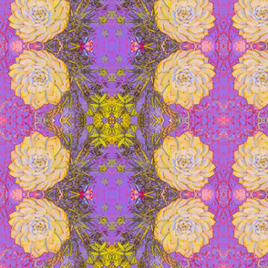 Yellow Cactus #1 Art Nouveau