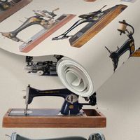 Vintage Sewing Machine Wall