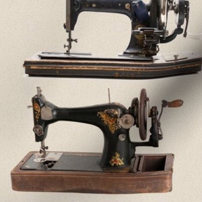 Vintage Sewing Machine Wall