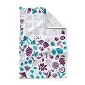 mushrooms tea towel calendar 2024