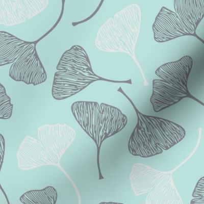 Ginkgo Seafoam Gray