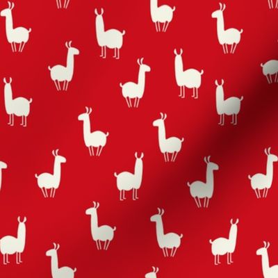 Llamas small red