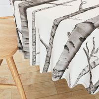 Birch Grove in Warm Grey and Linen White, Straight Match