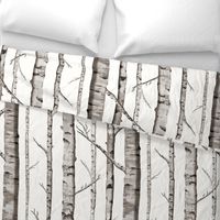 Birch Grove in Warm Grey and Linen White, Straight Match