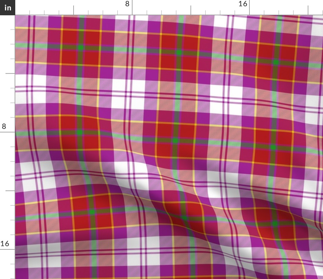 Culloden dress red district tartan, 6"