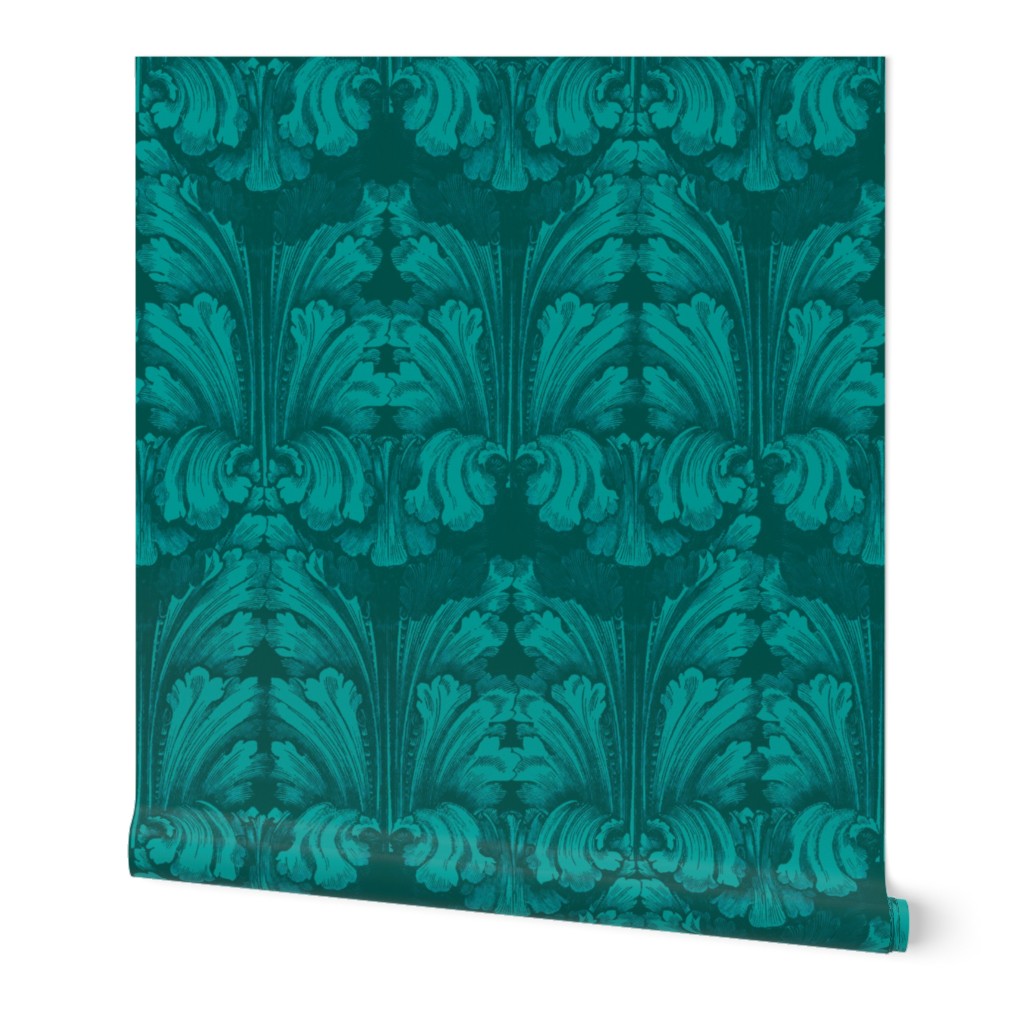 Classic Acanthus Leaves Teal