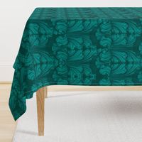 Classic Acanthus Leaves Teal