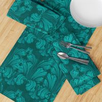 Classic Acanthus Leaves Teal