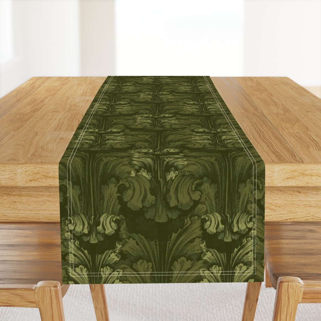 Classic Acanthus Leaves Olive V2