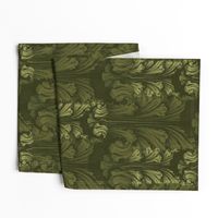 Classic Acanthus Leaves Olive V2