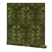 Classic Acanthus Leaves Olive V2