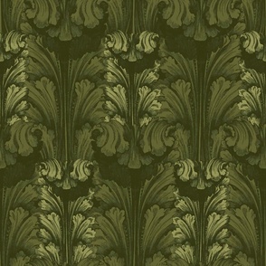 Classic Acanthus Leaves Olive V2