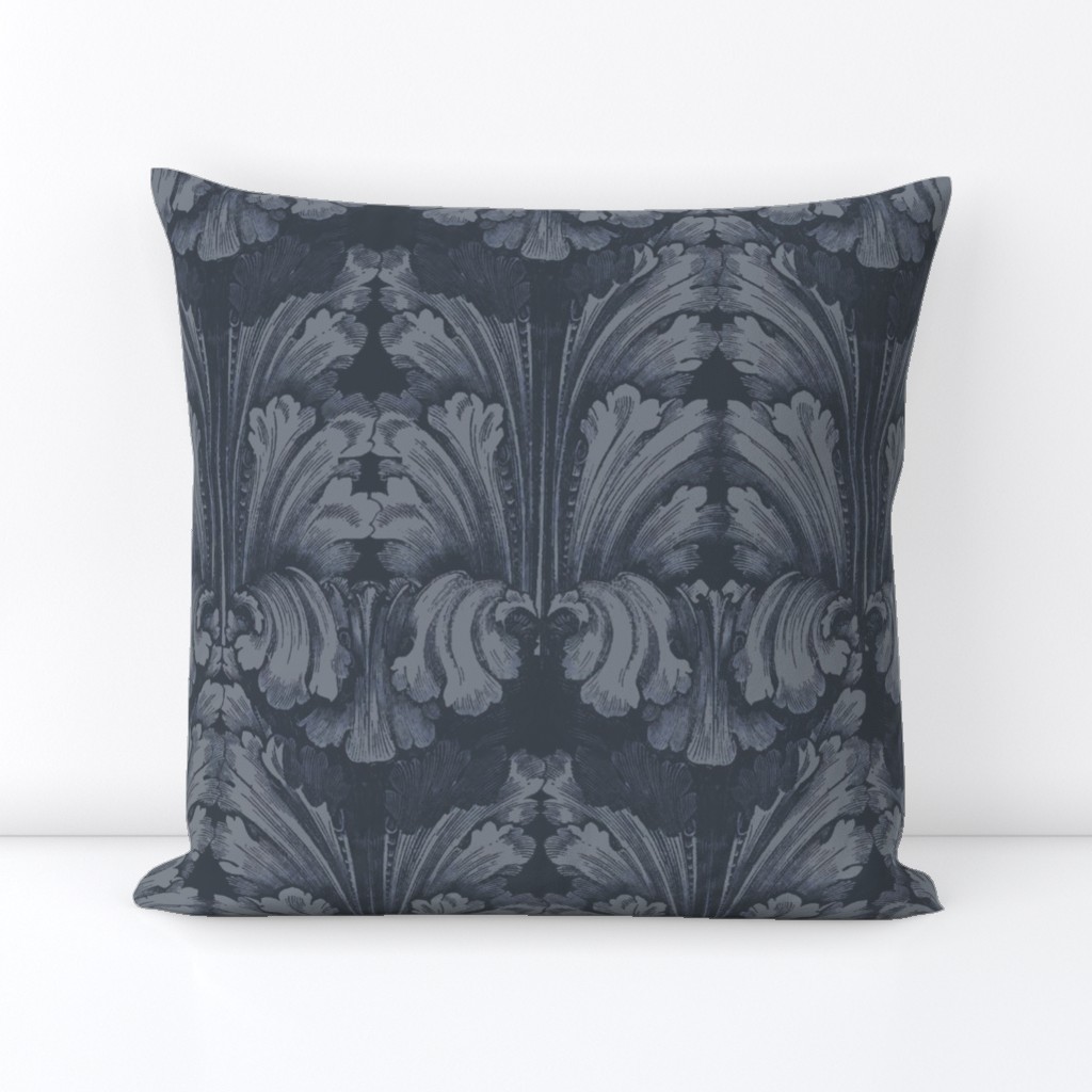 Classic Acanthus Leaves Grey