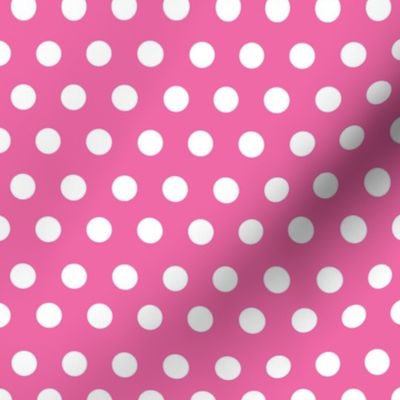 Bright Pink Polka Dot