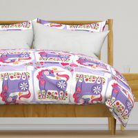 Happy Unicorn Pillow_Purple1