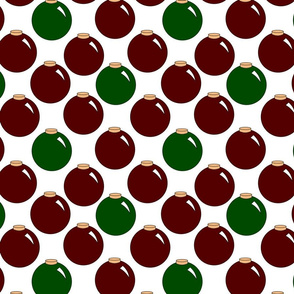 red and green ornaments