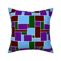 red green purple and blue geometric