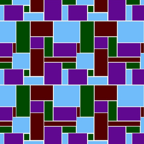 red green purple and blue geometric