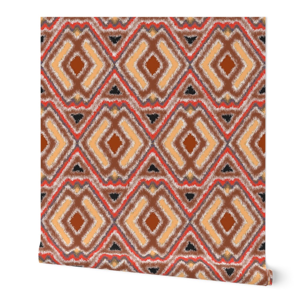 Double Diamond Ikat Cocoa