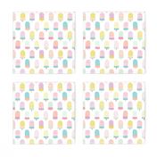 Colorful popsicle ice cream summer illustration pattern