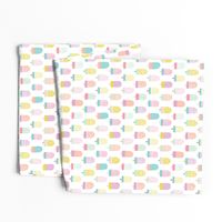 Colorful popsicle ice cream summer illustration pattern